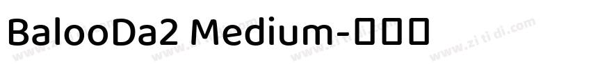 BalooDa2 Medium字体转换